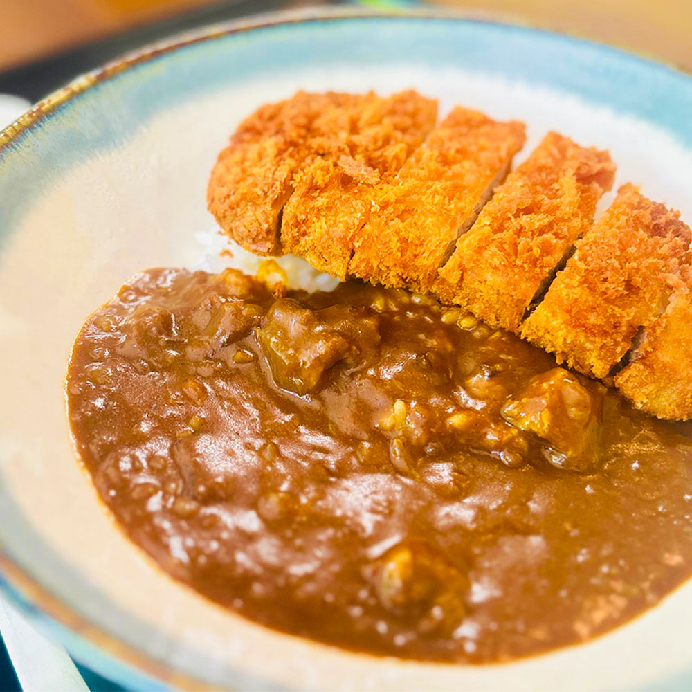 厚切りカツカレー