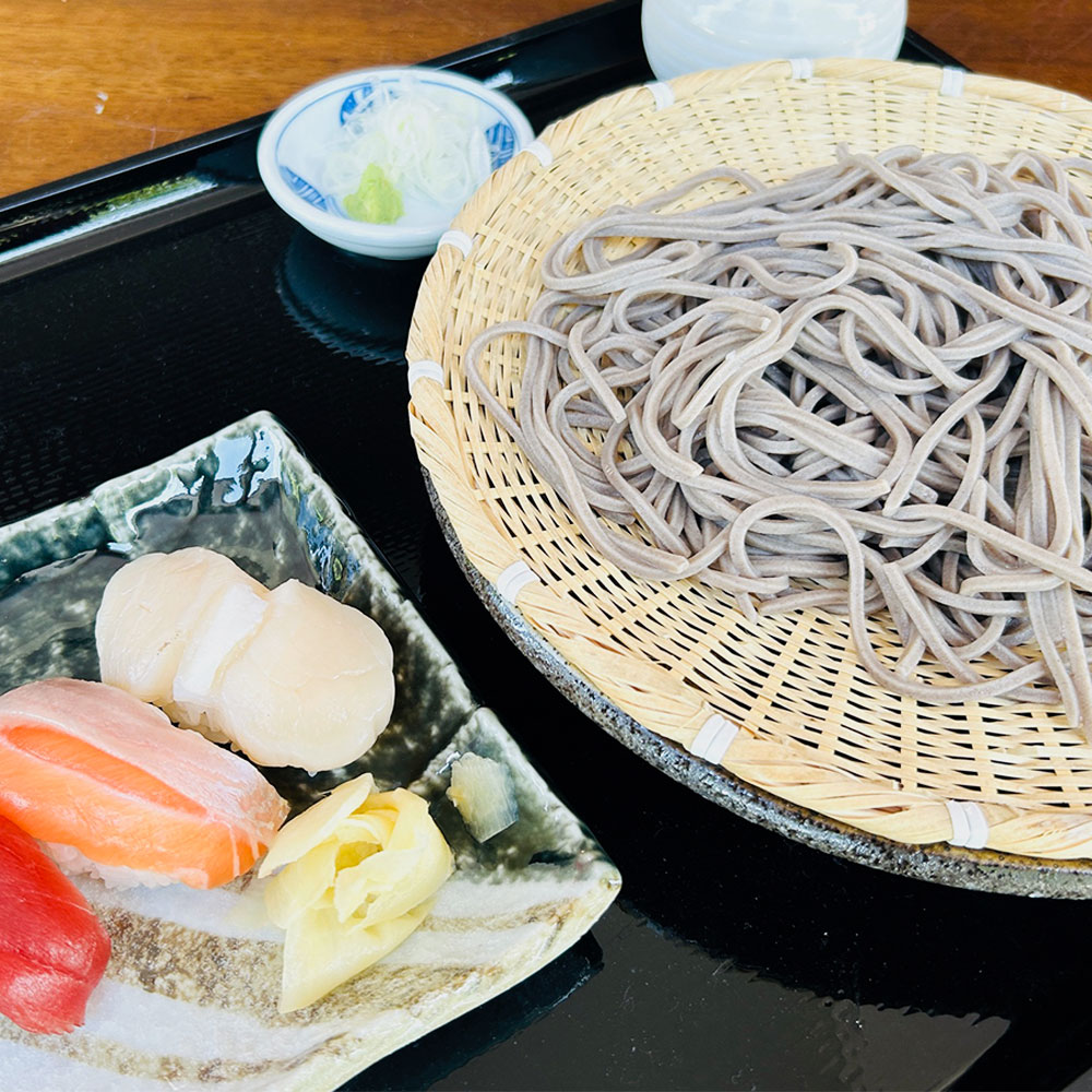 蕎麦と寿司セット